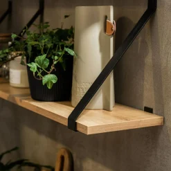 Półki|Qubik Półka wisząca CARAT 80x19,5 + wsporniki KAMPO