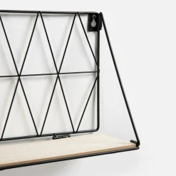 Półki|inny Półka wisząca czarna 48x13 cm