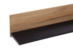 Półki| Półka wisząca dąb catania czarny NOVENA