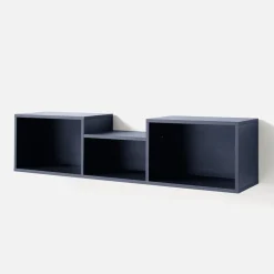 Półki|inny Półka wisząca granatowa SERGIO 125 cm