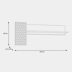 Półki|FORTE Półka wisząca ryflowana FIXSMILE