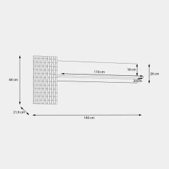 Półki|FORTE Półka wisząca ryflowana FIXSMILE