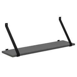 Półki|Qubik Półka wisząca szara CARAT 80x19,5 + wsporniki KAMPO