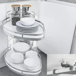 inny Półki obrotowe z cichym domykiem CARGO INSIDE STAR 1000 (500) mm białe lewostronne