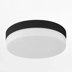 Plafony|Wszystkie Lampy Sufitowe|TK Tomasz Krywult Plafon łazienkowy okrągły czarny PORI IP44