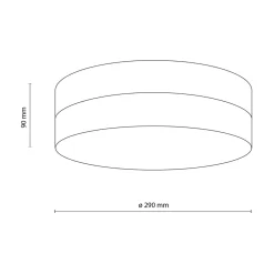 Plafony|Wszystkie Lampy Sufitowe|TK Tomasz Krywult Plafon łazienkowy okrągły czarny PORI IP44