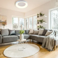 Plafony|Wszystkie Lampy Sufitowe|Zumaline Plafon biały LED CAMERON 60 cm