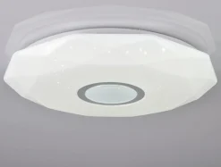 Plafony|Wszystkie Lampy Sufitowe| Plafon biały LED 68W DIAMOND 50 cm z pilotem