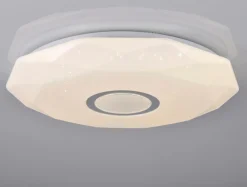 Plafony|Wszystkie Lampy Sufitowe| Plafon biały LED 68W DIAMOND 50 cm z pilotem