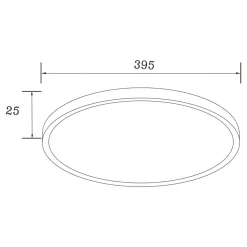 Zumaline Plafon LED CCT CAMI czarny 40 cm
