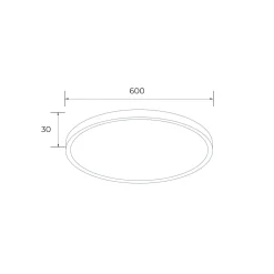 Plafony|Wszystkie Lampy Sufitowe|Zumaline Plafon LED CCT CAMI czarny 60 cm