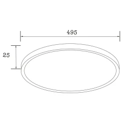 Zumaline Plafon LED CCT CAMI złoty 50 cm