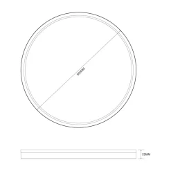 Plafony|Wszystkie Lampy Sufitowe|Zumaline Plafon LED CCT 50W czarny BOVE