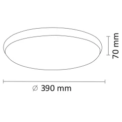 Plafony|Wszystkie Lampy Sufitowe| Plafon LED chrom KERN 24W