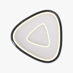 Plafony|Wszystkie Lampy Sufitowe|Zumaline Plafon LED czarno-biały GETAFE