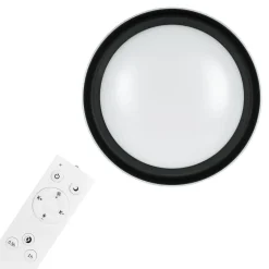 Plafony|Wszystkie Lampy Sufitowe| Plafon LED czarny AJE-FOCUS z pilotem