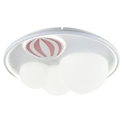 Dzieci Zumaline Plafon LED FOCUS biało-czerwony