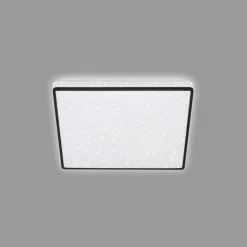 Plafon LED glamour biało-czarny LINO 27 cm