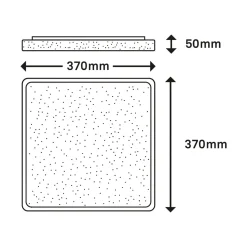 Plafon LED glamour LINO 37 cm