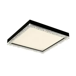 Zumaline Plafon LED kwadratowy czarny REGI 45,8 cm