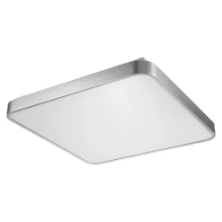 Plafony|Wszystkie Lampy Sufitowe|Zumaline Plafon LED kwadratowy srebrny SIERRA 50 cm