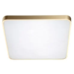 Zumaline Plafon LED kwadratowy złoty SIERRA 40 cm
