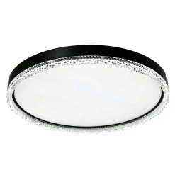 Zumaline Plafon LED okrągły czarny REGI 60 cm