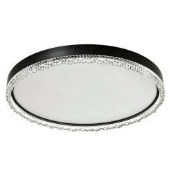 Zumaline Plafon LED okrągły czarny REGI 60 cm