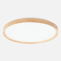 Plafony|Wszystkie Lampy Sufitowe|LED-POL Plafon LED okrągły 36W jasne drewno ORO-OLMO 39 cm