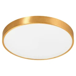 Plafony|Wszystkie Lampy Sufitowe|Zumaline Plafon LED okrągły złoty SIERRA 40 cm