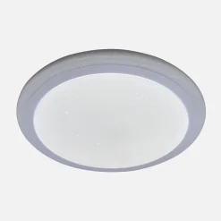 Plafony|Wszystkie Lampy Sufitowe|Zumaline Plafon LED RGB biały ARESO z pilotem 41 cm