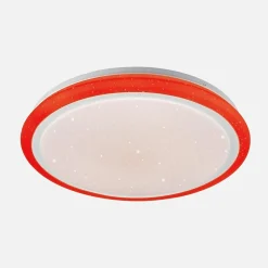 Plafony|Wszystkie Lampy Sufitowe|Zumaline Plafon LED RGB biały ARESO z pilotem 41 cm