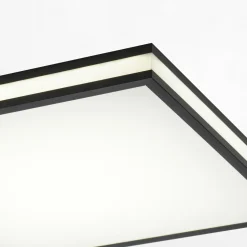 Paul Neuhaus Plafon LED RGB czarny MARIO z pilotem 46,5x46,5 cm