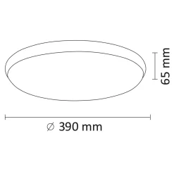 Plafony|Wszystkie Lampy Sufitowe| Plafon LED 24W biały ROMA 39 cm