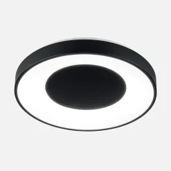 Plafony|Wszystkie Lampy Sufitowe|Zumaline Plafon LED 36W czarny ESPINO z pilotem 49 cm