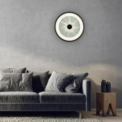 Paul Neuhaus Plafon LED 37W czarny VERTIGO z pilotem fi 61,5 cm