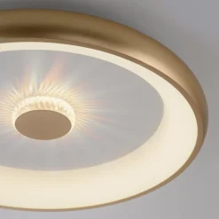 Plafony|Wszystkie Lampy Sufitowe|Paul Neuhaus Plafon LED 37W złoty VERTIGO z pilotem fi 61,5 cm