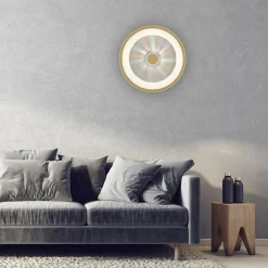 Plafony|Wszystkie Lampy Sufitowe|Paul Neuhaus Plafon LED 37W złoty VERTIGO z pilotem fi 61,5 cm