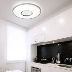 Plafony|Wszystkie Lampy Sufitowe| Plafon LED z pilotem biały LEON 40 cm