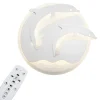 Dzieci Plafon ozdobny LED DELFINY 48 W P-666/1 z pilotem
