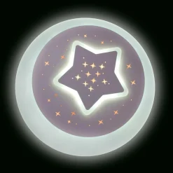 Lampy Wiszące I Sufitowe|Lampy Do Pokoju Dziecięcego| Plafon ozdobny LED GWIAZDA 48 W P-798/9 z pilotem