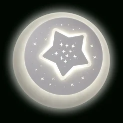 Lampy Wiszące I Sufitowe|Lampy Do Pokoju Dziecięcego| Plafon ozdobny LED GWIAZDA 48 W P-798/9 z pilotem