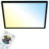 Plafon SLIM LED z pilotem czarno-biały 42x42 cm