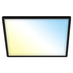 Plafon SLIM LED z pilotem czarno-biały 42x42 cm