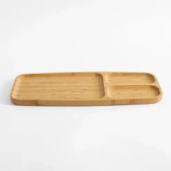 inny Półmisek bambusowy do serwowania 39x16 cm