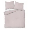Pościel bawełniana adamaszek pudrowy róż PURE 220x200 cm