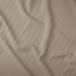 Pościel bawełniana adamaszek taupe PURE 160x200 cm