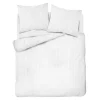 Pościele| Pościel bawełniana adamaszek biała PURE 220x200 cm