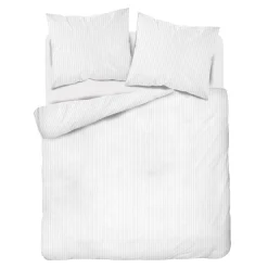 Pościele| Pościel bawełniana adamaszek biała PURE 220x200 cm