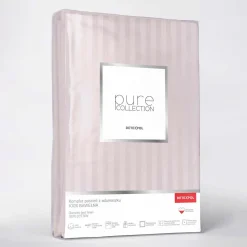 Pościele| Pościel bawełniana adamaszek pudrowy róż PURE 160x200 cm